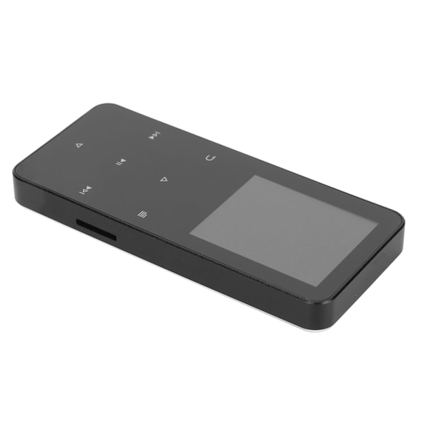 MP3-spelare Bluetooth 4.2 1,8 tum färgskärm pekskärm videospelning bärbar musikspelare med högtalare FM-radio e-bok svart 16 GB