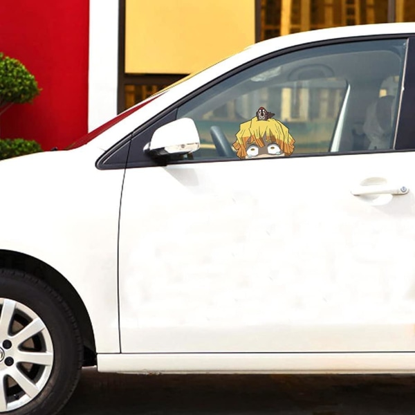 4 kpl Anime-autotarrat Tarrat Japanilainen Anime-autotarra tuulilasiin ikkunoihin Tarratarra Vedenpitävät autotarvikkeet