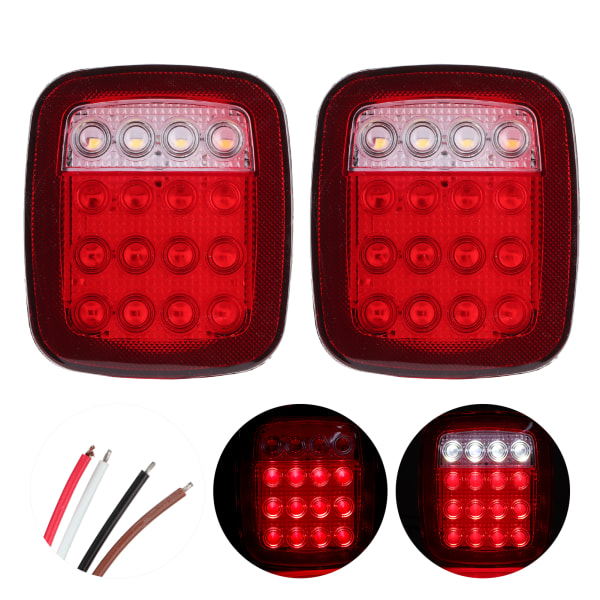 2 stk LED Baglygter Baglygter Stop Baklys Passer til Jeep Wrangler CJ 76‑06