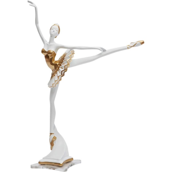 30 cm Danser Statue Dekor Figur Kvinde Skulptur Resin Yoga