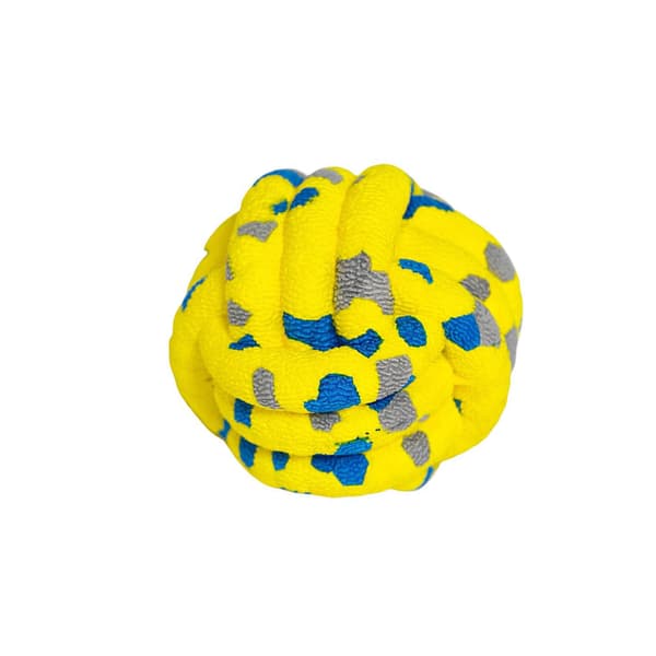 Denne solide og holdbare kjæledyrballen er svært elastisk og laget av tøft ETPU-materiale. yellow