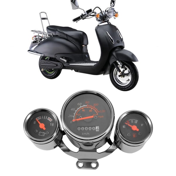 Motorcykel Instrument Digitalt omdrejningstæller Speedometer Kilometertæller Meter Gauge Kit