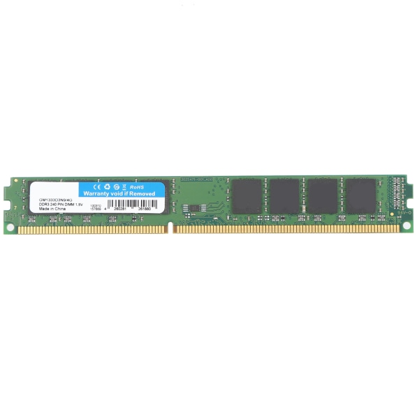 DDR3 RAM 1333MHz 1,5V 240-stifts obuffrad icke-ECC-minnesmodul för stationär dator4GB