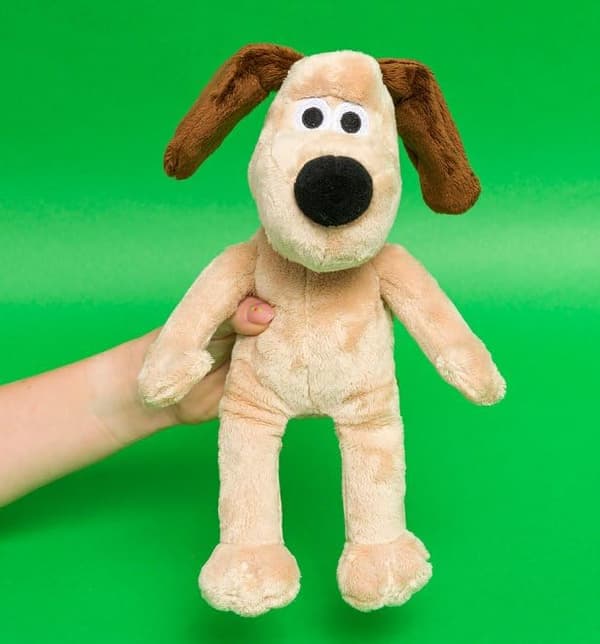 Wallace, Gromit Hund Plyslegetøj, Brun, Medium