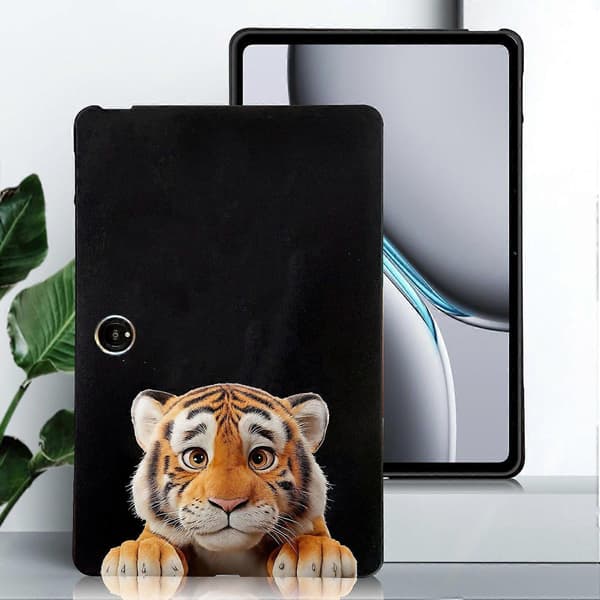 Case for OnePlus Pad 2 with Pattern Print, Slim TPU Tablet Protective Case - Little Tiger
