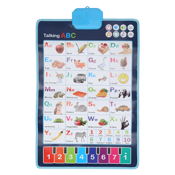 Kids English Alphabet Words Learning Wall Chart Music Electric Talking ABC Poster Chart