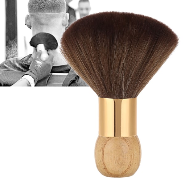Barber Neck Face Duster Brush Myk rengjøring Hårbørste Kort hår feiebørste (Burlywood)
