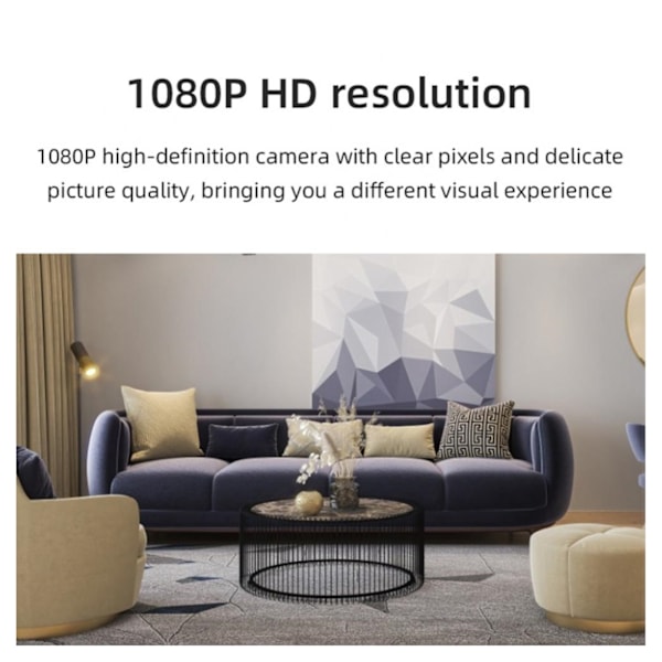 Bärbar 1080P HD Trådlös WiFi Mini IP-kamera med Mörkerseende och Rörelsedetektering
