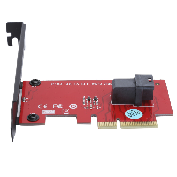 SFF-8643 til PCI-E 4X adapterkortkonverter med 1 Mini-SAS HD 36-pins hunnkontakt