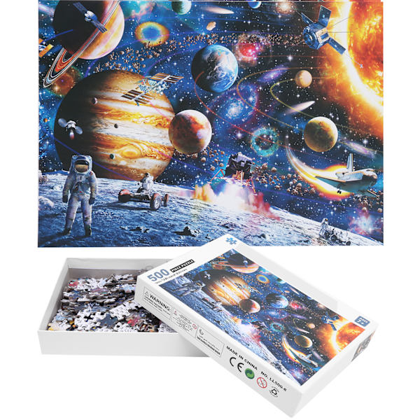 500 st yttre rymd astronaut pussel barn barn tidig pedagogisk pussel leksak presentLL500-7