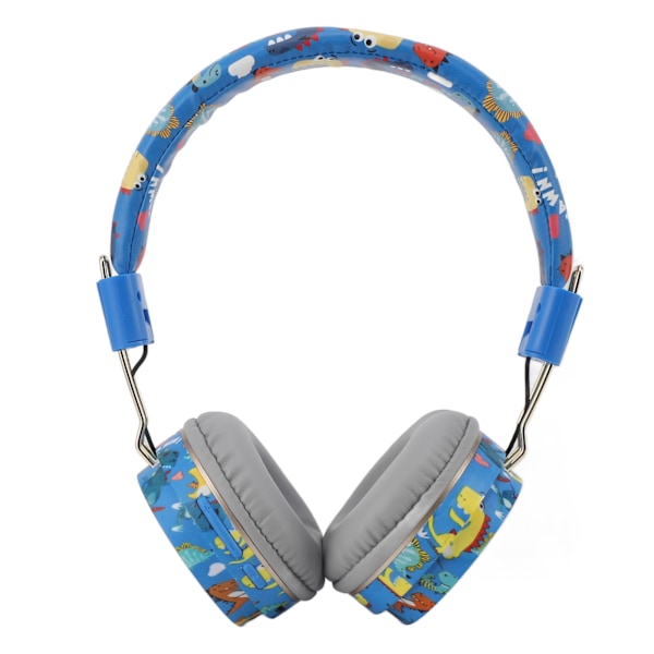 Söta Blå Dinosaurie-Hörlurar Trådlösa Bluetooth-Hörlurar Vikbara Bärbara Headset för Musik Spel