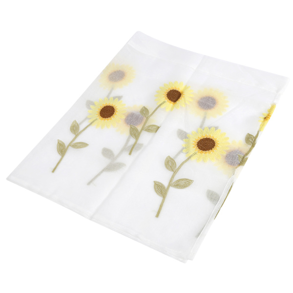 100x57CM Daisy Mönster Handtuch Stickerei Fenstervorhang Fenstervorhang für Wohnzimmer Schlafzimmer Dekoration