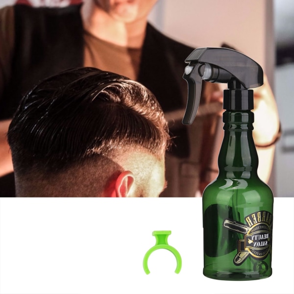280 ml vintage vandsprøjte genopfyldelig barber tom sprayflaske hårtilbehør (grøn)
