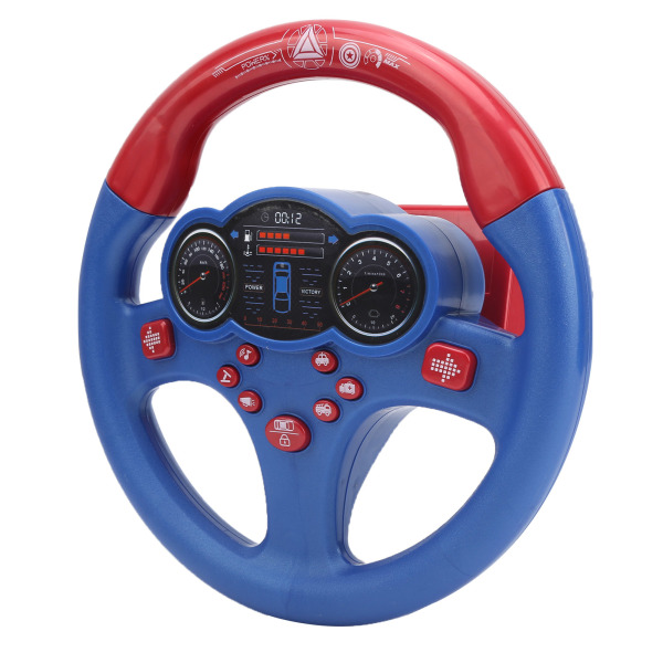 Sähkökäyttöinen lasten simulaatio ohjauspyörälelu ajoauton ohjauspyörä koulutuslelu sininen