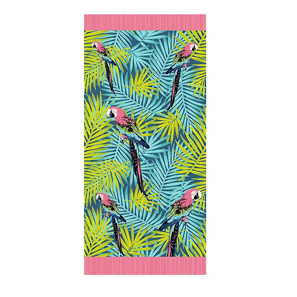 Flamingo Mønster Strandhåndklæde til Børn & Småbørn - Bad, Pool, Camping, Rejse - Drenge & Piger - 29x59 - Hurtigtørrende & Superabsorberende Strandtæppe