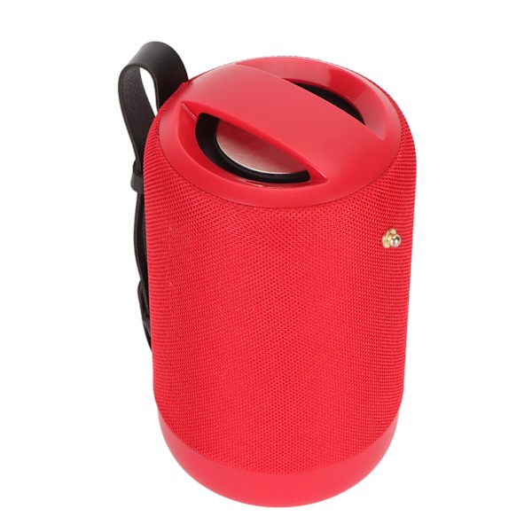 Bluetooth-høyttaler Multifunksjonell IPX5 Vannbestandig Sterk Bass Stereo Lyd Håndfri Samtale Bærbar Trådløs Høyttaler for Hjem Reise Fest Rød