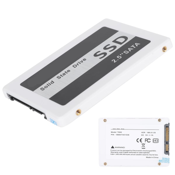 SSD Solid State Harddisk for Bærbar PC Desktop Datamaskin Deler H2 SATA3.0 2.5 tommer 60GB