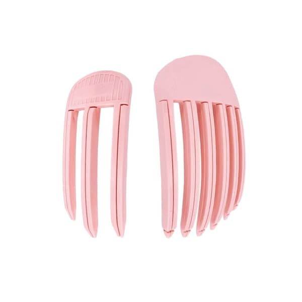 2-pack Locktänger, Hårfästes Locktänger, Fluffig Lugglyftare och Hög Krona Hårstyler (Rosa)