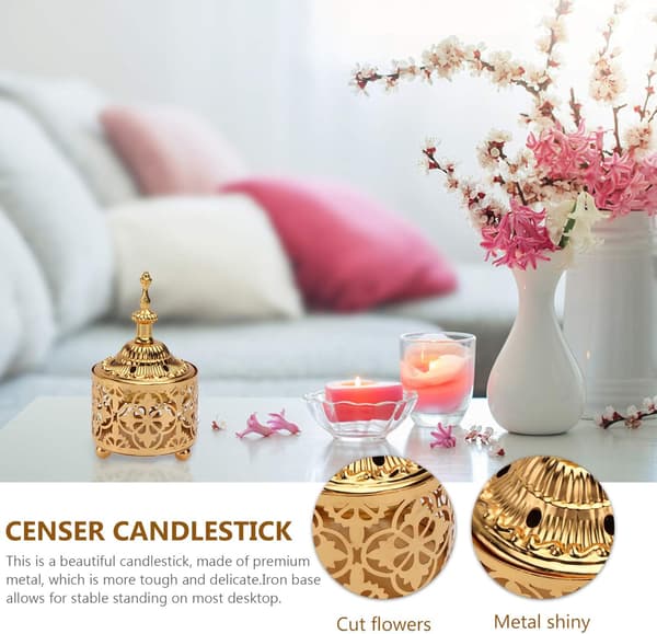 Arabisk Røgelsesbrænder, Metal Vintage Aromaterapi Lampeholder