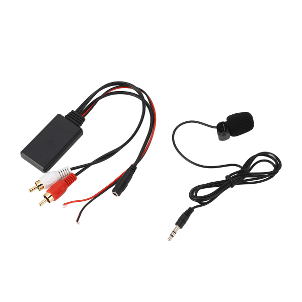 Bluetooth AUX Modul 2 RCA-kabeladapter med håndfri mikrofon til Alpine for Pioneer