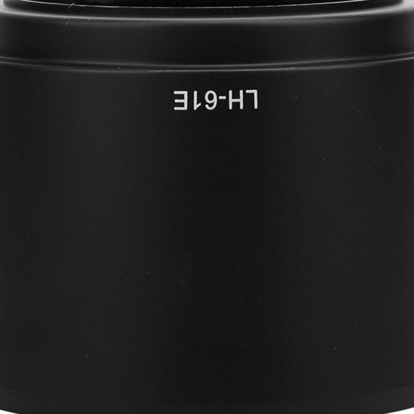 LH-61E sort plastic modlysblænde til Olympus 70-300 mm f / 4.8-6.7 kameraer