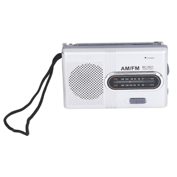 Mini AM FM-radio Manuell drift Justering Minnesfunktion Digital Radiomottagare(BCR21 (2st AA-batterier) )