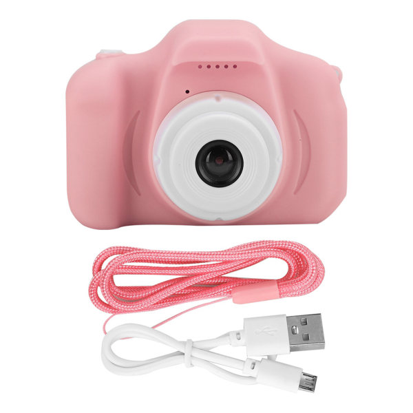 Tecknad Digital Videokamera för Barn - Rosa