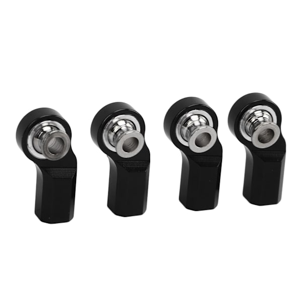 4 kpl RC-auton ohjausvarren päätyjä M3 alumiiniseos teräs RC-auton ohjausvarren päätä Axial SCX10 1/10 automallille Musta