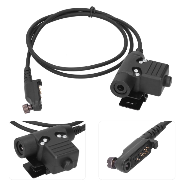 Headset U94 PPT Radio Adapter Tilslutningskabel til hytera PD680/660/600 X1P Walkie Talkie