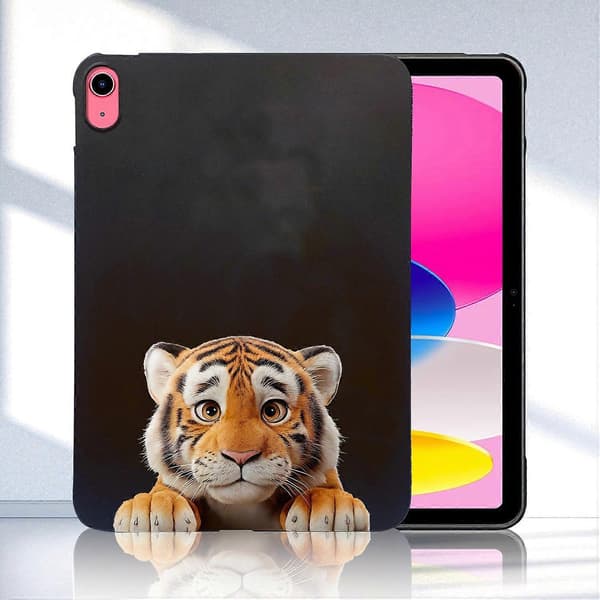 Case for iPad 10.9 (2022) Pattern Print Slim TPU Tablet Protective Case - Little Tiger