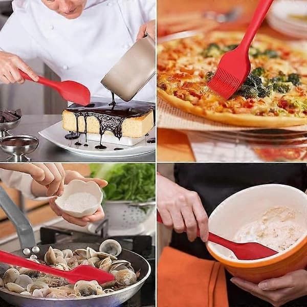 Spatula Kitchen Utensils 6 Pieces Silicone Spatula Set Heat Resistant