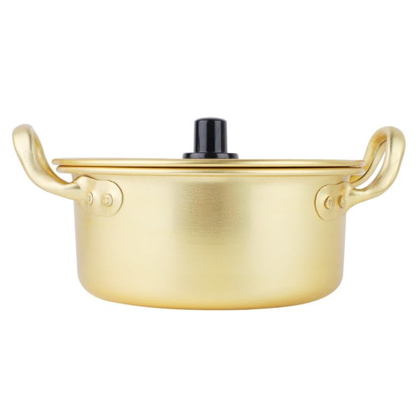 Koreansk Ramen Nuddelgryte Koreansk Gul Aluminium Kasserolle Instant Nudler Gryte (16cm)