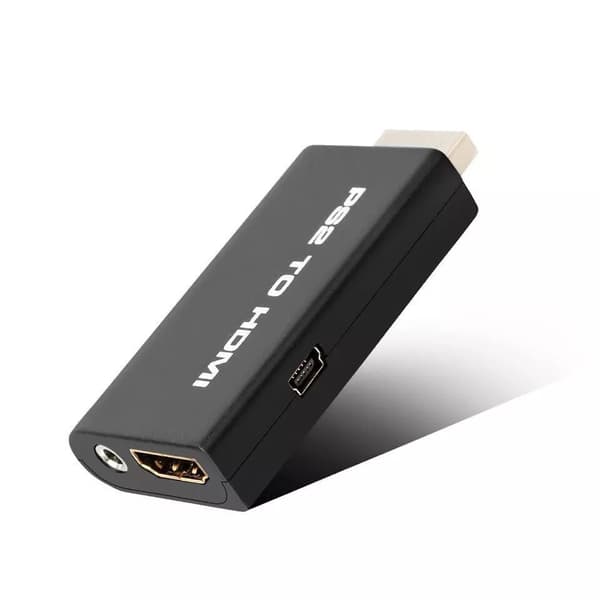 PS2 til HDMI-konverter Spil til HDMI Video Audio Adapter til Sony PlayStation 2