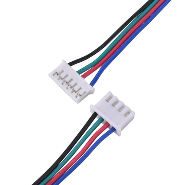 HX2.54 4pin 6pin Vit Dual Terminal Wire-kablar för 3D-skrivare stegmotorer 1500mm