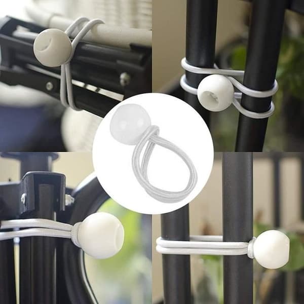 Presenningsstrammere - Pakke med 50 - 20CM Ekspansjonsstropper - Hvit 20 cm White