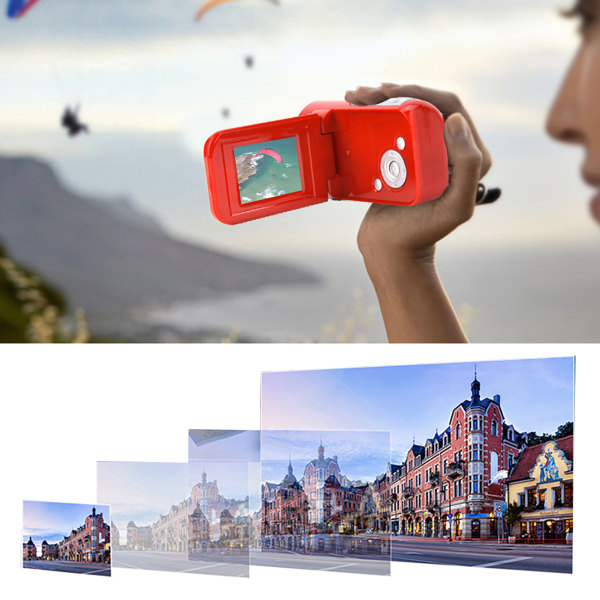 16X HD Digitalt Videokamera til Børn - Bærbart og Sjovt Legetøj