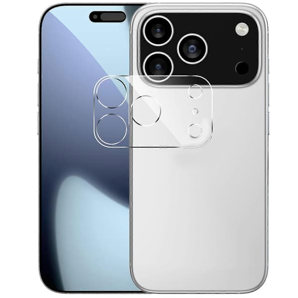 Camera Protector for iPhone 17 Pro, Arc Edge, Clear Tempered Glass Film