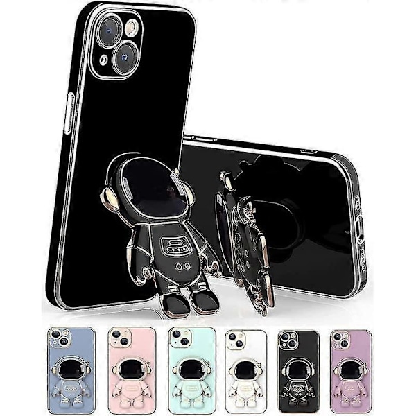 Astronaut Folding Stand Case Compatible With Iphone 12 Pro Max/12 Pro/12, Electroplated Tpu Protective Shell