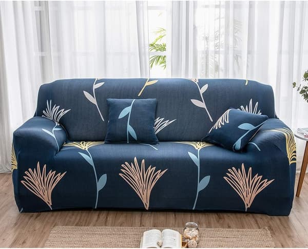 1-delat stretch sofföverdrag, sofföverdrag elastiskt tyg tryckt mönster stol loveseat soffa sofföverdrag (3-sits)