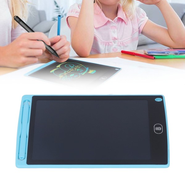 8,5 tuuman LCD-kirjoitustabletti stimuloi lasten mielikuvitusta Värikäs pyyhittävä kirjoitustaulu opetuskäyttöön, lelu Sininen