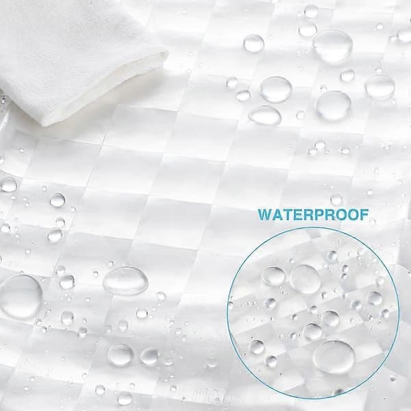 Mould Resistant 3D Clear Waterproof Shower Curtain
