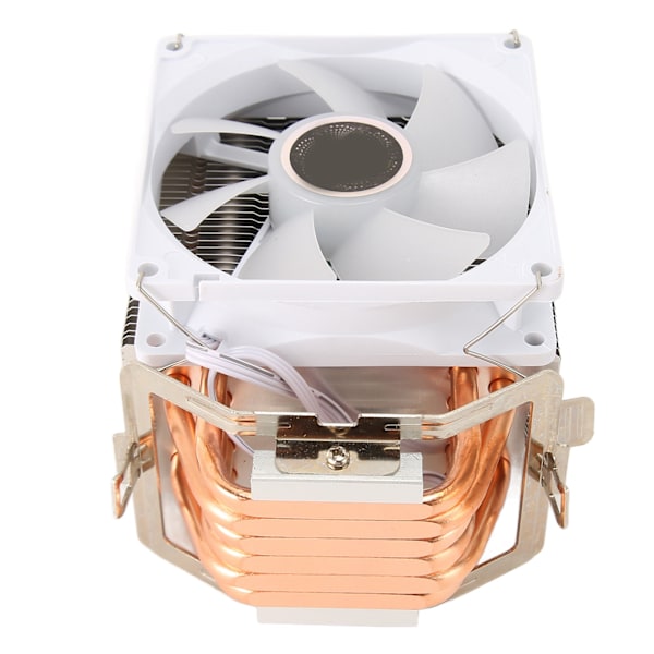 CPU-luftkylare 3,5 tum 7 blad 6 värmerör 3-stifts 12VDC 48cfm 22dB CPU-kylfläkt för Intel 775 1150 1151 1155 1156 1200