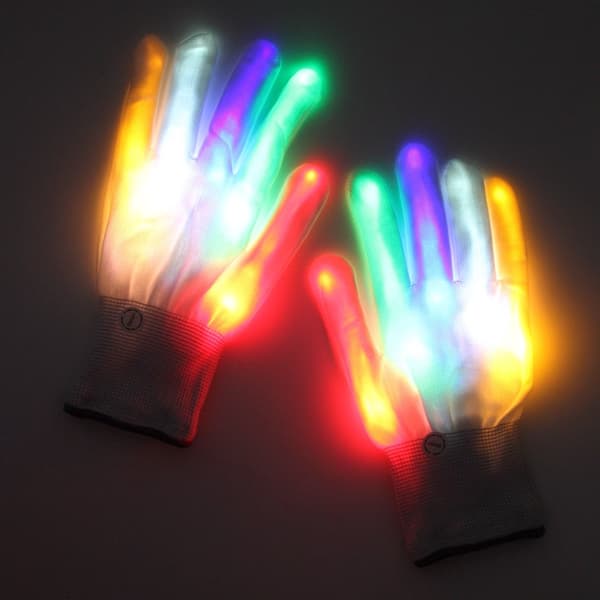 Farverig Flash Farverig Handske Scene Forstærker Cool LED Handsker