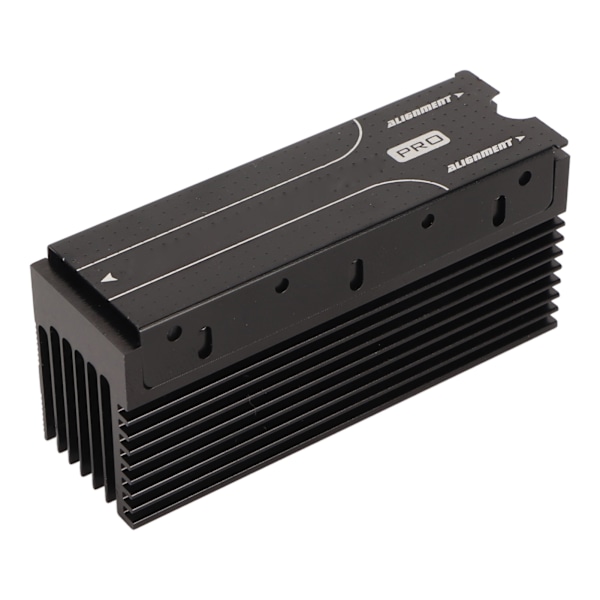 M.2 Kylare med 3 Termiska Pads Aluminiumlegering Tystgående NVME 2280 SSD-kylare SSD-radiator Svart