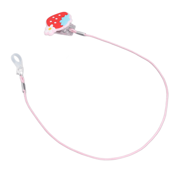 Kuulolaitteiden pidike Estä katoamista kannettava mansikkakuvioinen kuulolaitteiden kiinnityshihna iäkkäille lapsille
