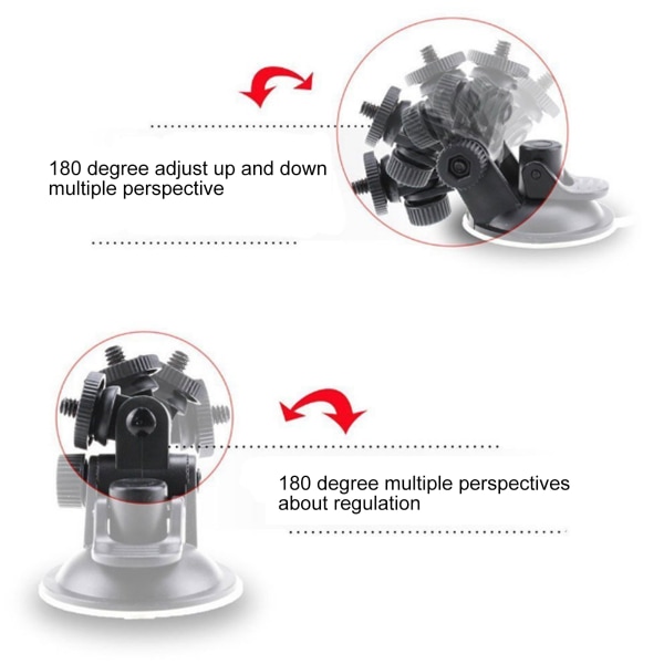 Liten sugkopp för actionkameratillbehör för bilfäste Glashållare Sugfäste