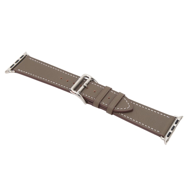 Älykello Nahkaremmi Yleinen Älykello Vaihtohihnaremmiksi IWatch Series SE 8 7 6 5 4 3 2 1 38mm 40mm 41mm Harmaa