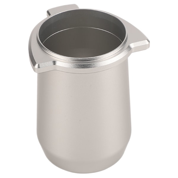 Kaffe Pulverkopp 54mm Aluminiumlegering Pulvermaterkopp Kompakt Lett Anti Flygende Kaffe Dosering Kanne for Breville 8 Sølv