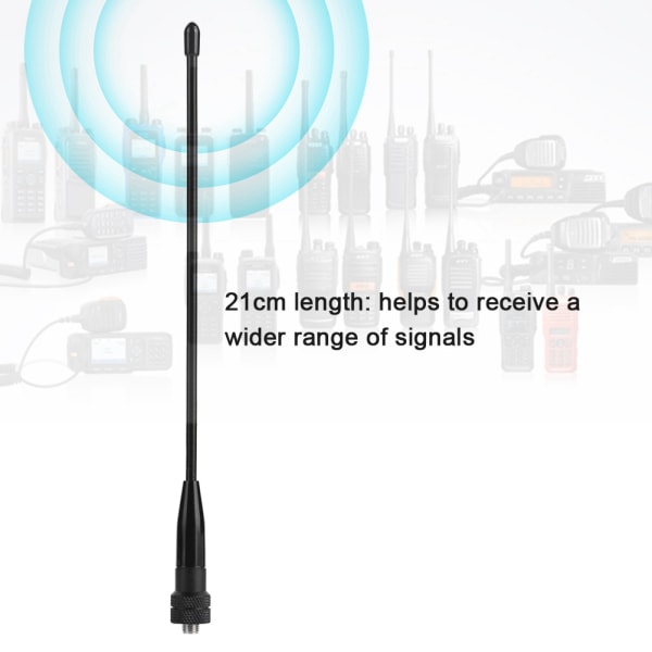 UV Dual Band Walkie Talkie Antenn SMA Mjuk kvinnlig antenn för tvåvägsradio