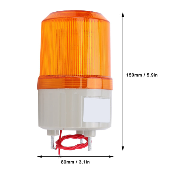 LED Ingeniørkøretøj Nødalarmlampe - Gul (1 stk)